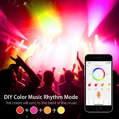 Ilc Led Flood Light 30W Outdoor Rgb Color Changing, Smart Floodlights Rgbw 2700K Warm White & 16 Million Colors, 20 Modes, Grouping, Timing, Ip66 Waterproof (2 Pack) #TOP2