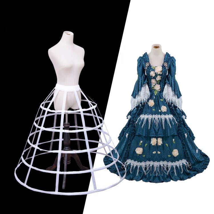 Image of Women Crinoline Petticoat Hoops Skirt Short Half Slip Underskirt for Girls Wedding Bridal Underskirt Slip