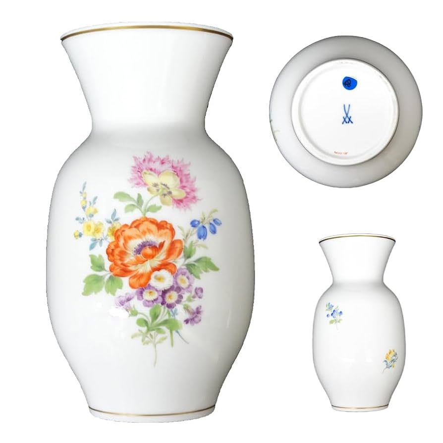 マイセン　フラワーベース5つ花　花瓶 MEISSEN マイセン 5つ花 フラワーベース 花瓶