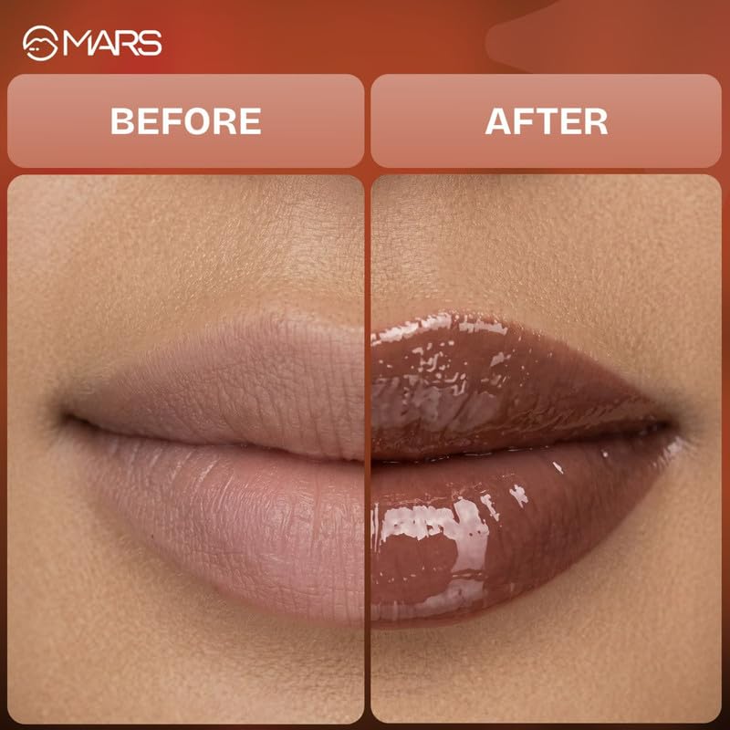 Image of MARS OBSESSEED Lip Gloss (3.5 ml) (03-POUTY) | Highly Pigmented | Non-Transfer | High-Shine Formula | Hydrating, Enriched with Vitamin E | Non-Sticky & Lightweight