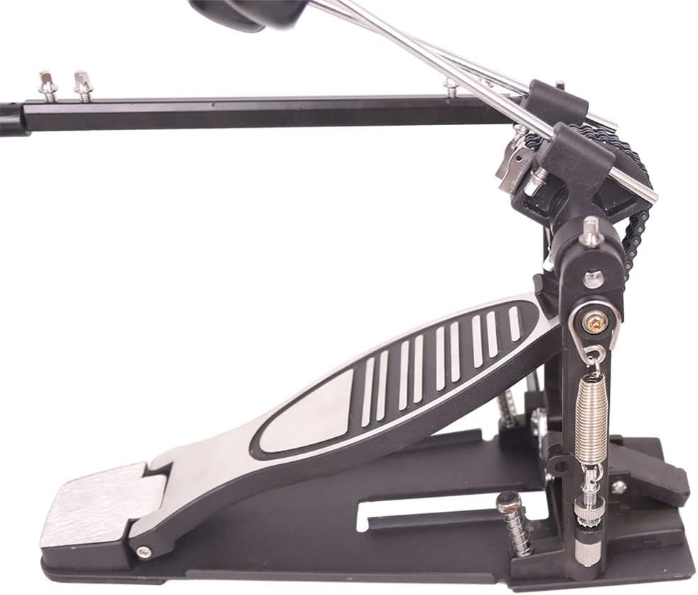 Double Bass Pedal,Heavy Duty Double Chain Double Bass Drum with Drum Beater Stick Kick Drum Pedal for Beginner Pro Drummers Instrument Accessory