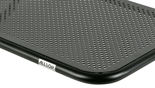 Allsop Large Metal Art Monitor Stand, 18-Inch wide platform holds 50 lbs with keyboard storage space - Black (30336) - Image 8