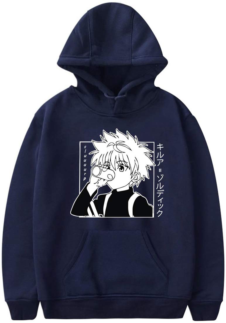 Fashion Unisex Anime Hoodies Men/Women Sweatshirt Killua Harajuku Clothes