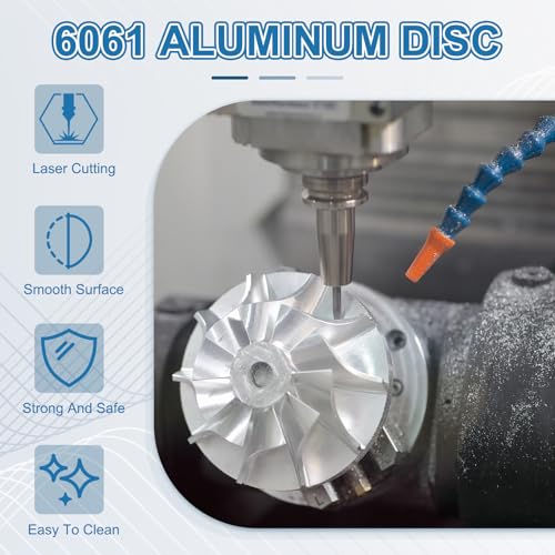 PATIKIL 6061 Aluminium Scheibe 1 Stück 2x1/3 Zoll Rundes Flaches Einfaches Aluminiumblech Metallplatte Für Industrielle Handwerksarbeiten DIY