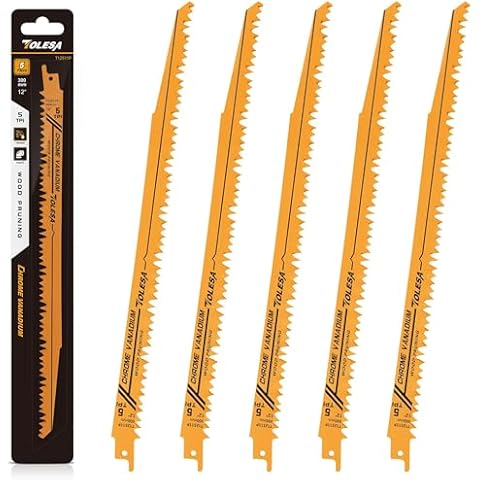 TOLESA 300mm Reciprocating Saw Blades for Wood Cover