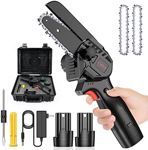 MINI MOTOSEGA PORTATILE A BATTERIA SEGA RAMI 2 BATTERIE 48V ELETTROSEGA VALIGIA - Foto 8