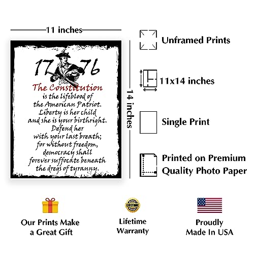 American Luxury Gifts Patriotic Constitution Wall Art #TOP28