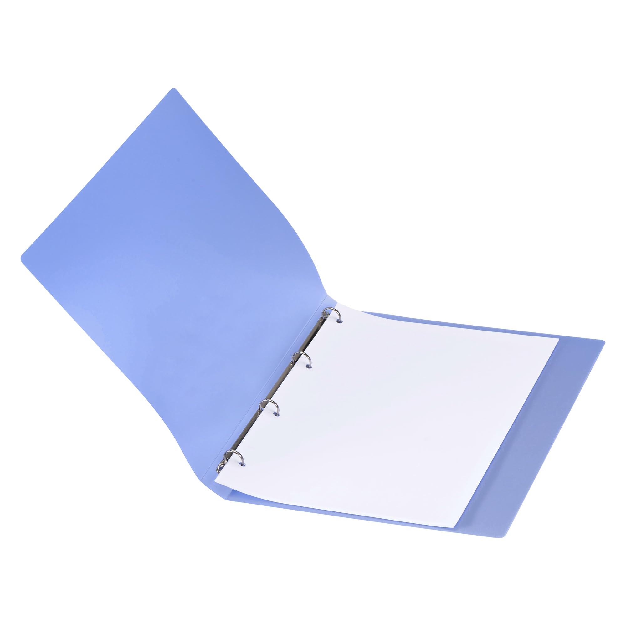 Classeur 4 anneaux plastique Viquel A4 dos 2 cm couleurs pastels translucides assorties (lot de 12)