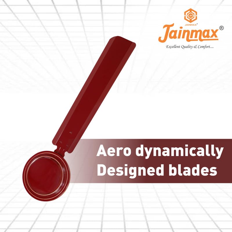 Image of 1200mm Ceiling Fan | 50W High-Speed Motor | 390 RPM | 100% Copper Winding | Anti-Dust | BEE Star Rated | Rust-Resistant | Up to 33% Energy Saving | Strong & Powerful Performance (Brown)