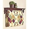 Ltd deluxe quilt rack with shelf walnut  urban country home decor