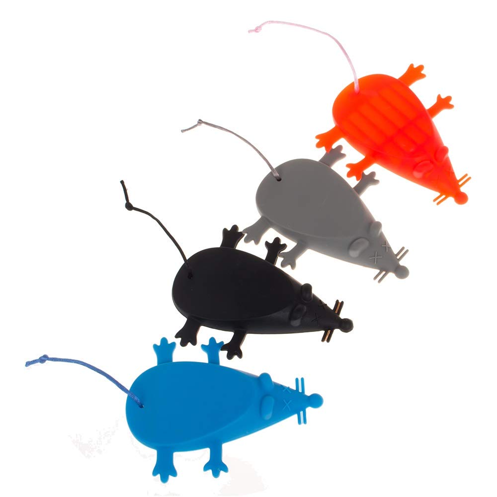 4 Cale-portes en Silicone en Forme de Souris pour la Sécurité de la Maison