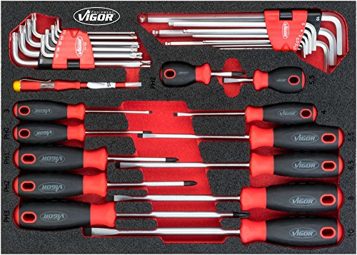 Vigor Schraubendreher-Satz, 1 Stück, V5081