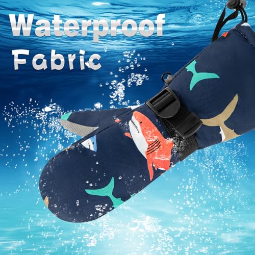 Image of BAVST Winter Kids Waterproof Gloves for Boys Girls Snow Ski Toddler Baby Mittens Outdoor for Infant Teens 1-5T