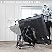 VIVO Low Height Mobile TV Stand for 32 to 65 inch Flat Curved Screens, LED LCD, Adjustable Floor Monitor Cart, Rolling TV Mount with Wheels, Black, STAND-TV01L