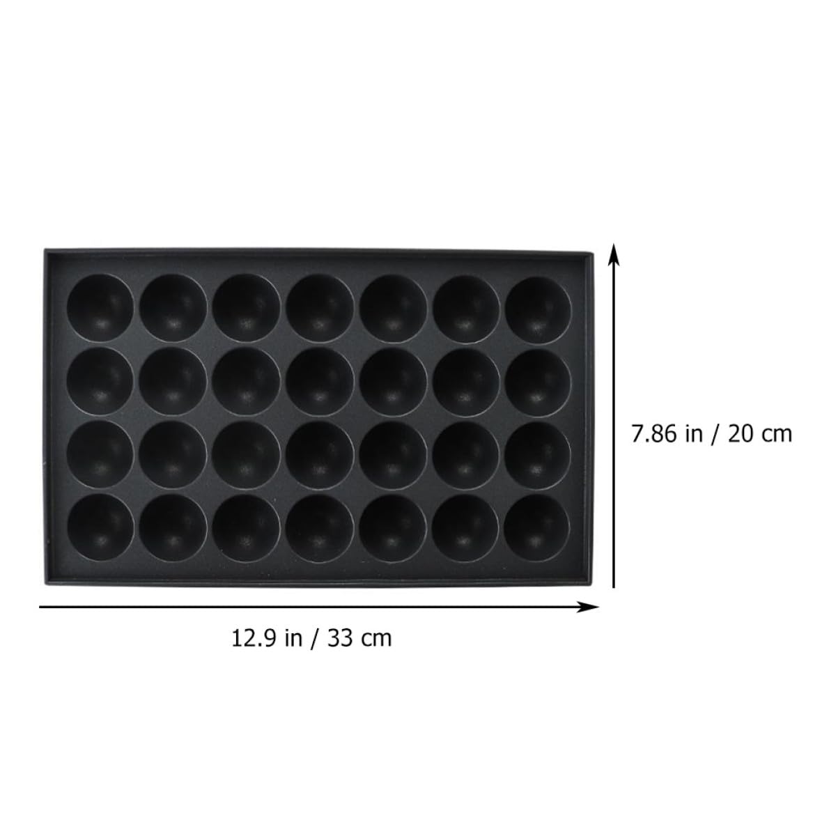 Aluminium Backblech mit 28 Mulden Antihaft Blech für Oktopus Fleischbällchen und Eier Backform für Takoyaki und Snacks im Haushalt