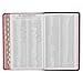 KJV Holy Bible, Giant Print Standard Size Faux Leather Red Letter Edition - Thumb Index & Ribbon Marker, King James Version, Brown/Pink Berry (KJV Standard GP Editions)