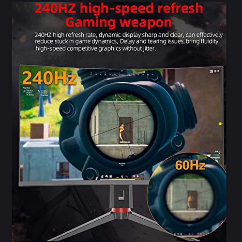 Image of 32-inches Curved Surface Moniter Home Desktop Computer Monitor Portable Full Hd Internet Cafe Game Ultra-Widescreen Led Monitor Suitable for Large-Screen Games Entertainment Etc.