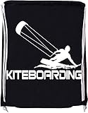 Versandkostenfrei EZYshirt® Kiteboarding Baumwoll Stoffbeutel