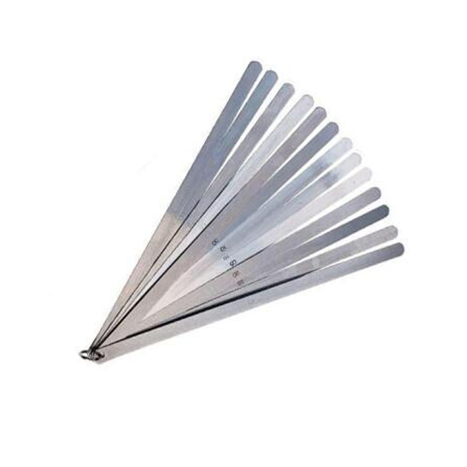 Galga de espesores Medidor de espesores de 0,05 a 1mm, 20 cuchillas, 40cm de espesor, brecha métrica, medidor de espesor largo métrico de alta resistencia for herramienta de medición