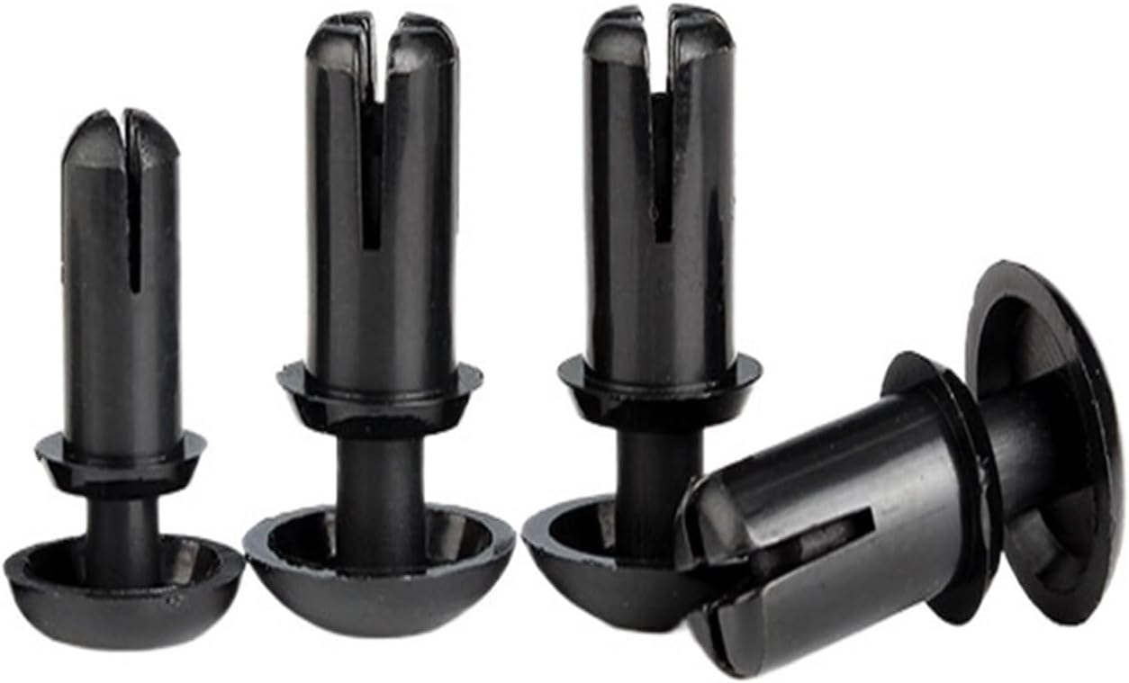 car trim clips Nylon Plastic R Type Expansion Rivet Nut Buckle Clip PC Board Rivet Fastener 2.1/2.7/3.1/3.6/4.1/5.1/6.1mm (Color : Noir, Size : R3535 (100pcs)) ( Color : Noir , Size : R3035 (100pcs) )