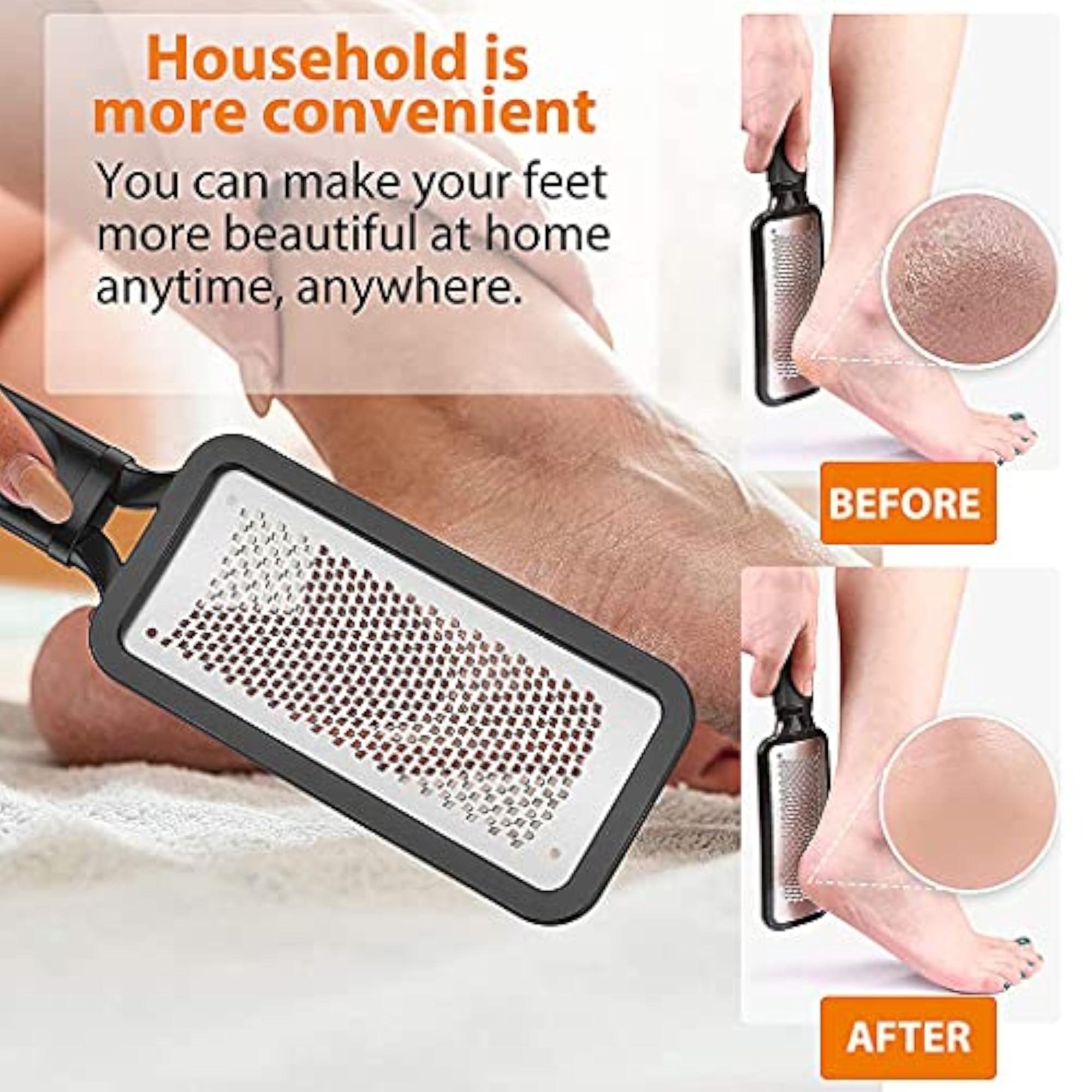 Stainless Steel Foot Exfoliating Scrubber Cleaner File