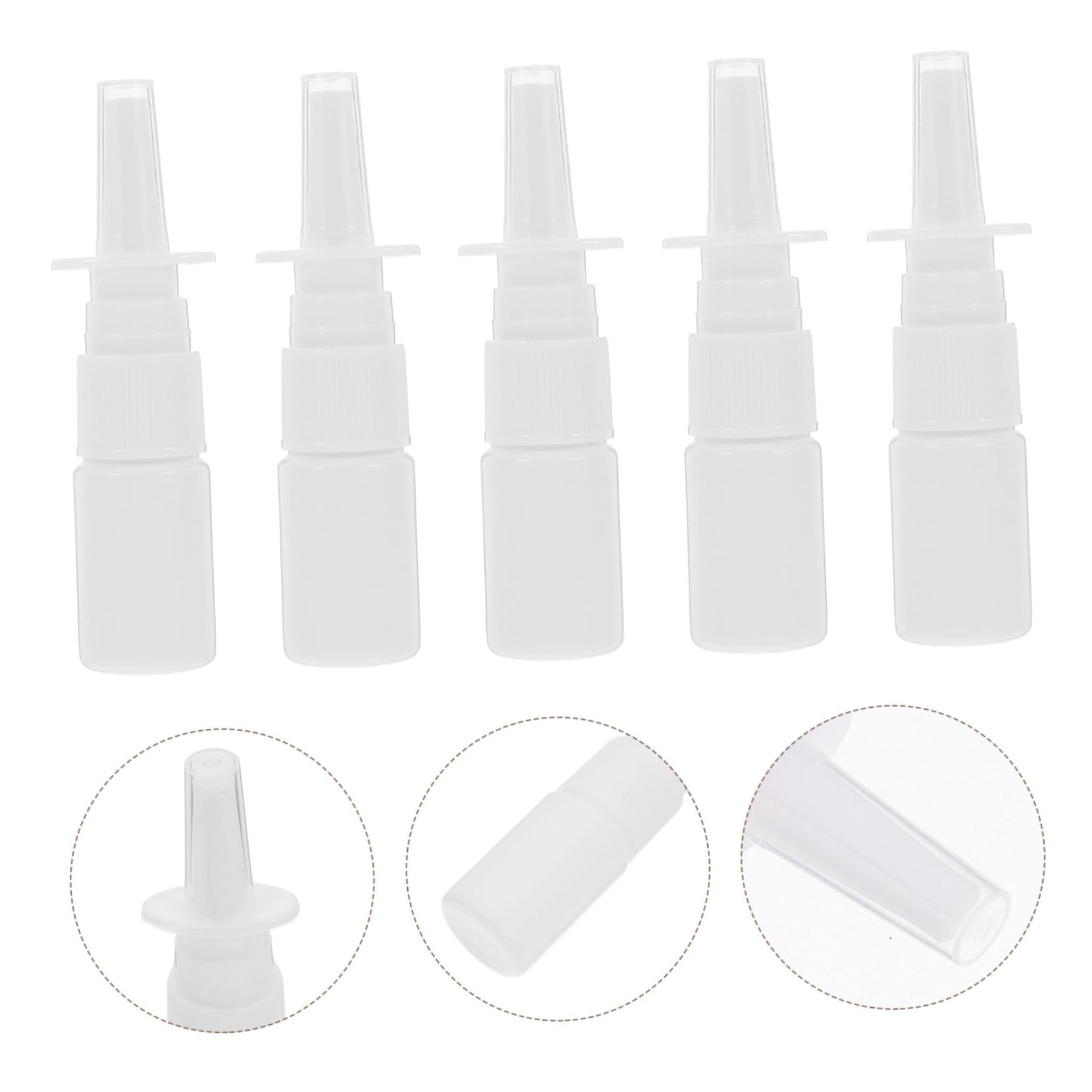 200 Stück 10ml Nasenspray Leere Flasche aus Pe Wiederbefüllbare Reiseflasche mit Feinem Nebel Wiederverwendbare Plastik Sprühflasche für Outdoor und Reise