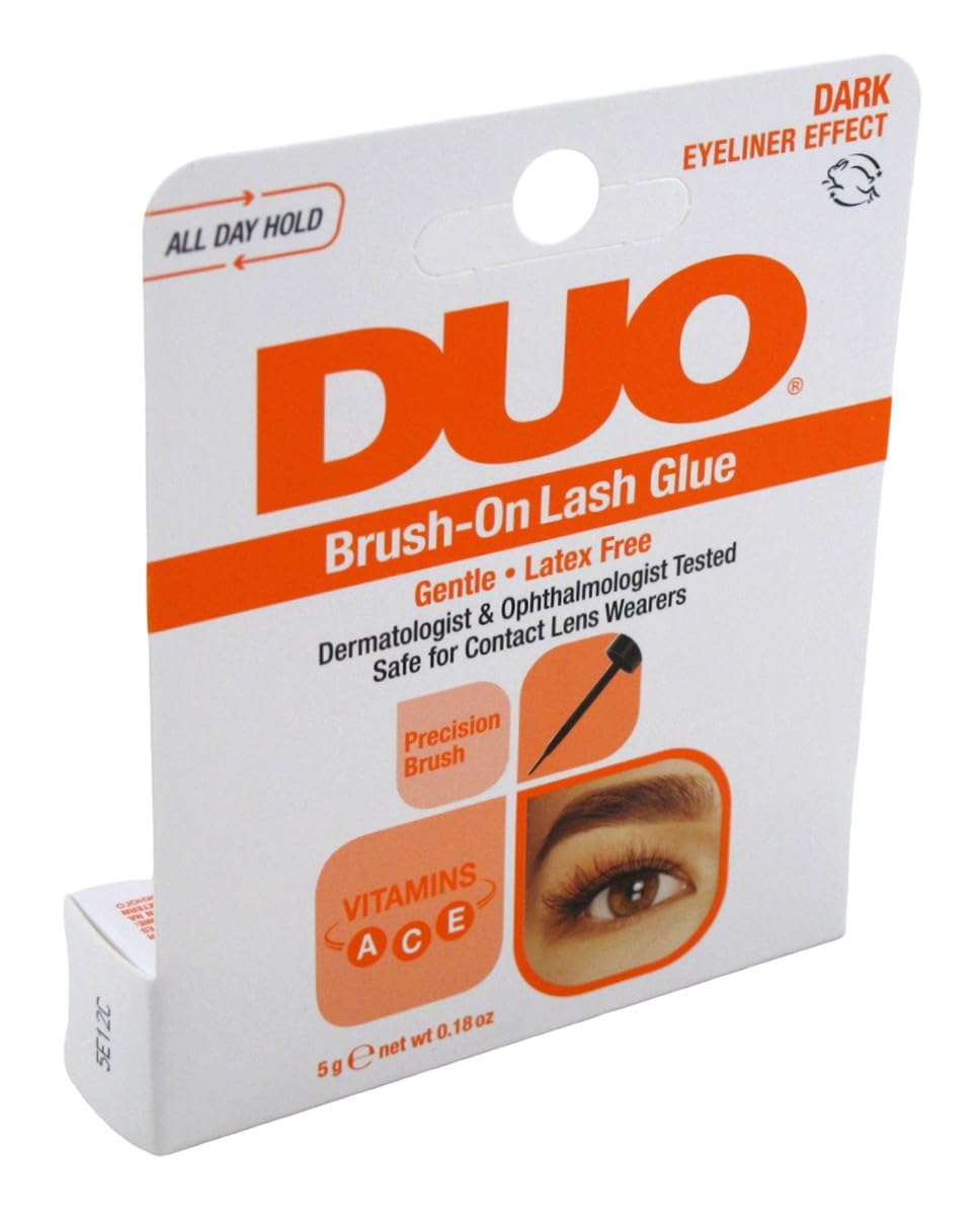 Duo Brush-On Adhesive Dark Tone 0.18oz (2 Pack)