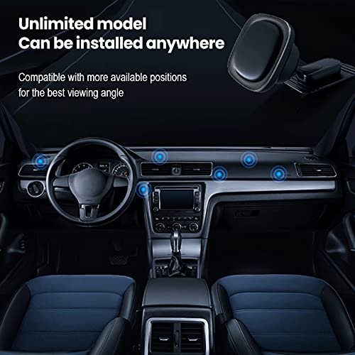Juhoo Magnetic Phone Car Mount, 3 In 1 Car Phone Holder Mount Universal Dashboard Windshield Car Cell Phone Mount Holdercompatible With Iphone 12 11 Pro X Xs Max Xr Galaxy Note10 S10, Black #TOP3