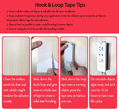 Image of UCRAVO Heavy Duty Hook Loop Tape, Round Velcro Tape Dots, Double Sided Adhesive Velcro, Self Adhesive Mounting Dots Tape