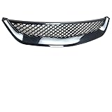 lange Lebensdauer. YANKEBOWANG Glänzend schwarz Front Motorhaube Mesh Grille Stoßstange Racing Grill for Honda for Civic JDM Typ R 2001-2003 2DR/4DR EM/ES [Part]