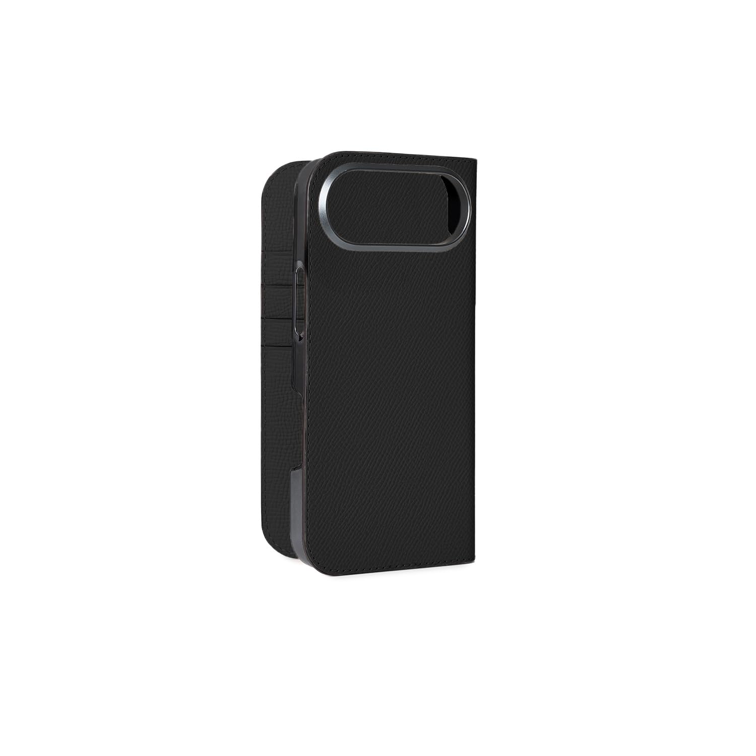 BONAVENTURA for iPhone Air Diary Case Nobile Leather Black MagSafe Compatible Made with The Finest European Leather Genuine