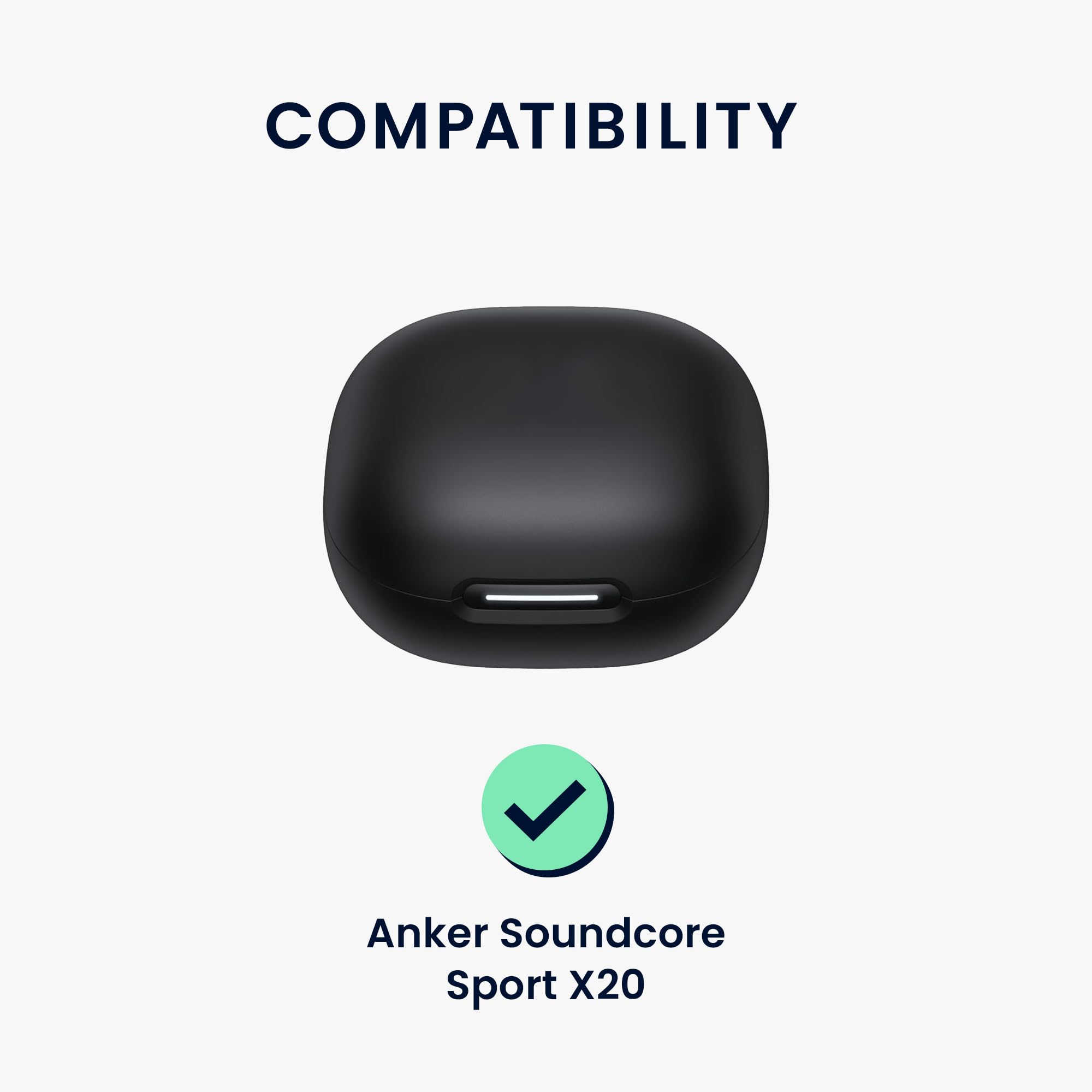 Kwmobile Silikon Hülle Für Anker Soundcore Sport X20 – Schutzhülle Mit Anhänger, Dunkelblau