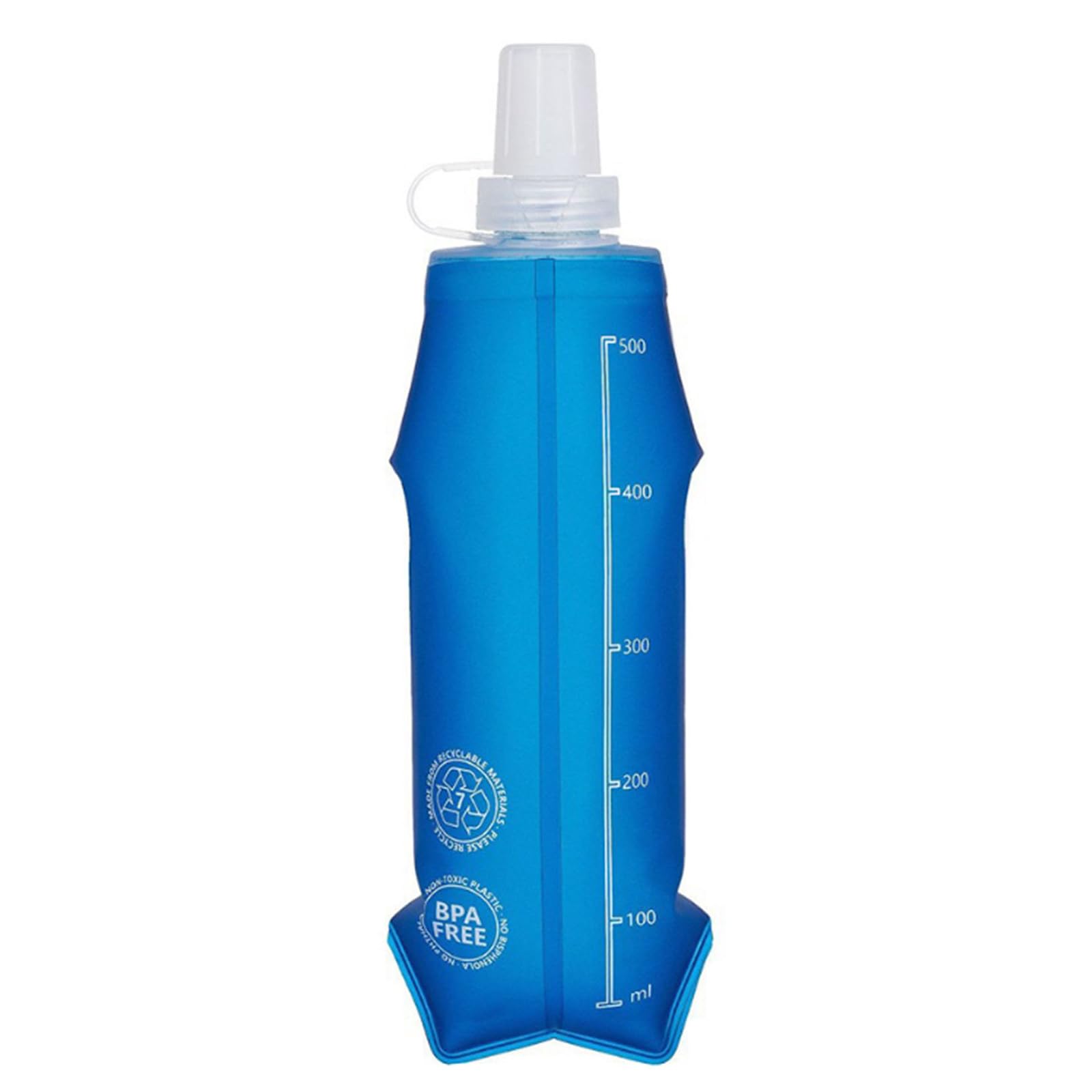 QIAOLIDA Folding Water Bottle Outdoor Sport Water Bottle Soft Flask Bottles for Hiking Cycling Climbing Running