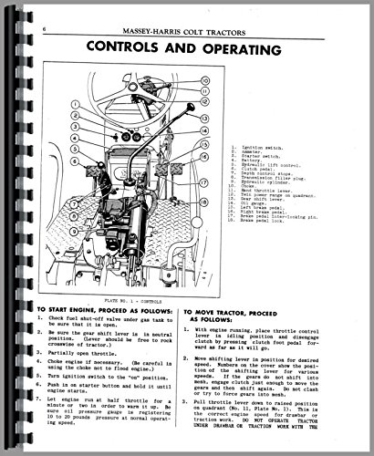 Service Manual Massey Harris Colt Tractor      Plastic Comb