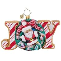 Christopher Radko Adorno Decorativo De Navidad De Cristal Europeo Hecho