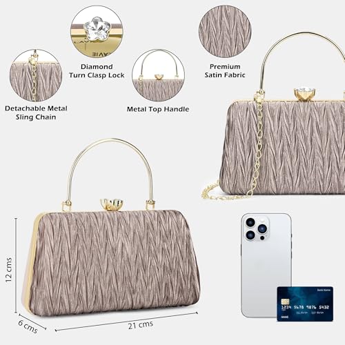 Image of Lavie Women's Tara Framed Clutch | Ladies Purse Handbag