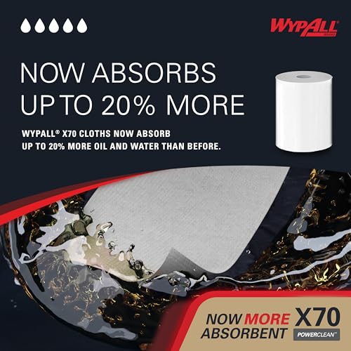 Image of WypAll PowerClean X70 Medium Duty Cloths, 3 x 275 Towels (41702)