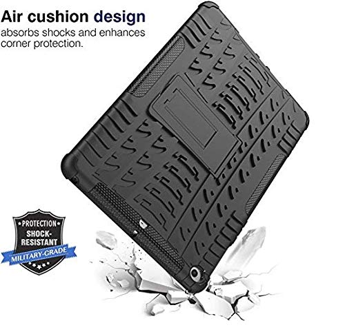 Image of MoreFit Hybrid Back Cover Case with Kickstand Wheel Pattern for iPad 9.7 (2018) / iPad 9.7 (2017)