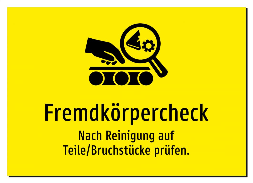 40010-DE-S-09 | Fremdkörpercheck - Nach Reinigung auf