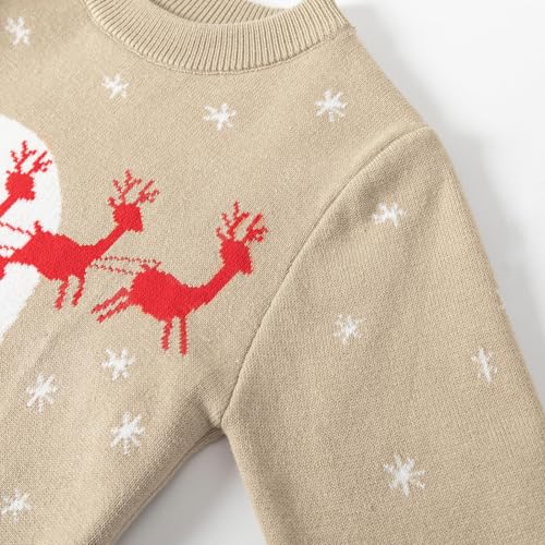 LMYOVE Kids Christmas Sweaters, Toddler Girls Boys Long Sleeve Knit Pullover Sweater Xmas Holiday Tops4