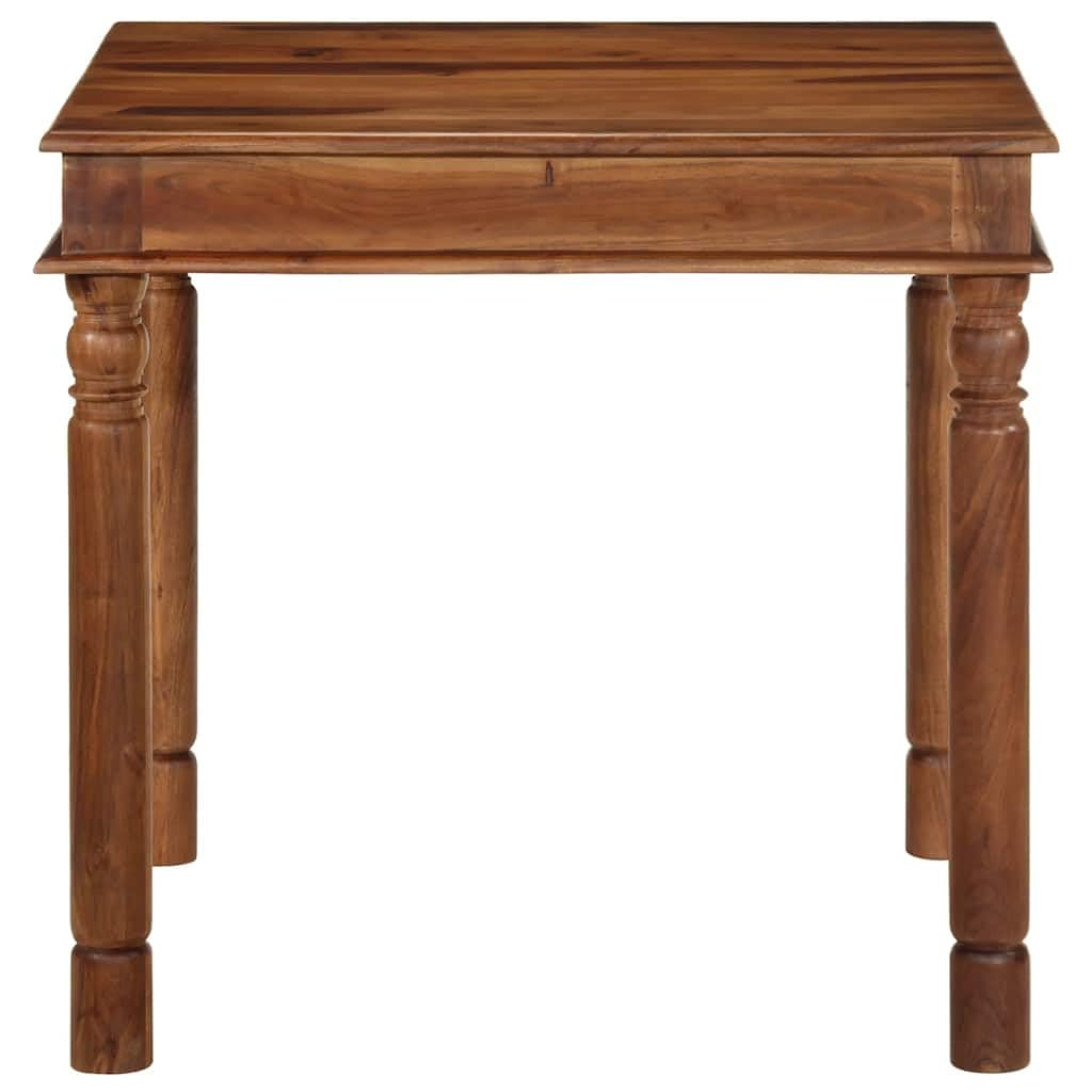 Table à manger en bois d'acacia 80x80cm pour repas en petit comité