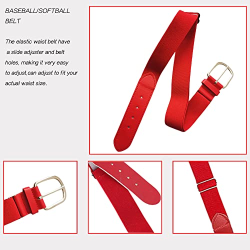 SAISI Adult and Youth Baseball/Softball Belt Adjustable Belt Elastic Waist Belt for Men Youth Boys Girls3