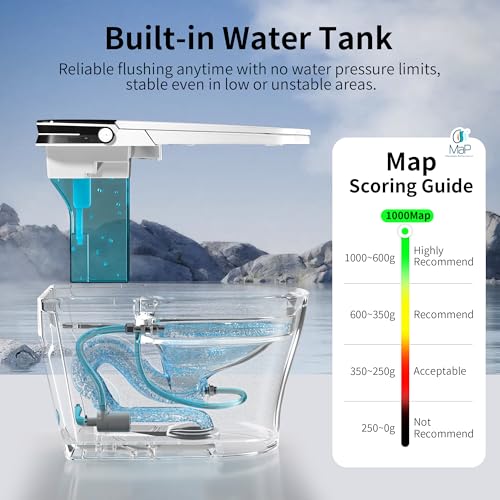 Image of DeerValley Bidet Toilet, 1000g MaP Auto Flush, Foam Shield, ADA Seat Height