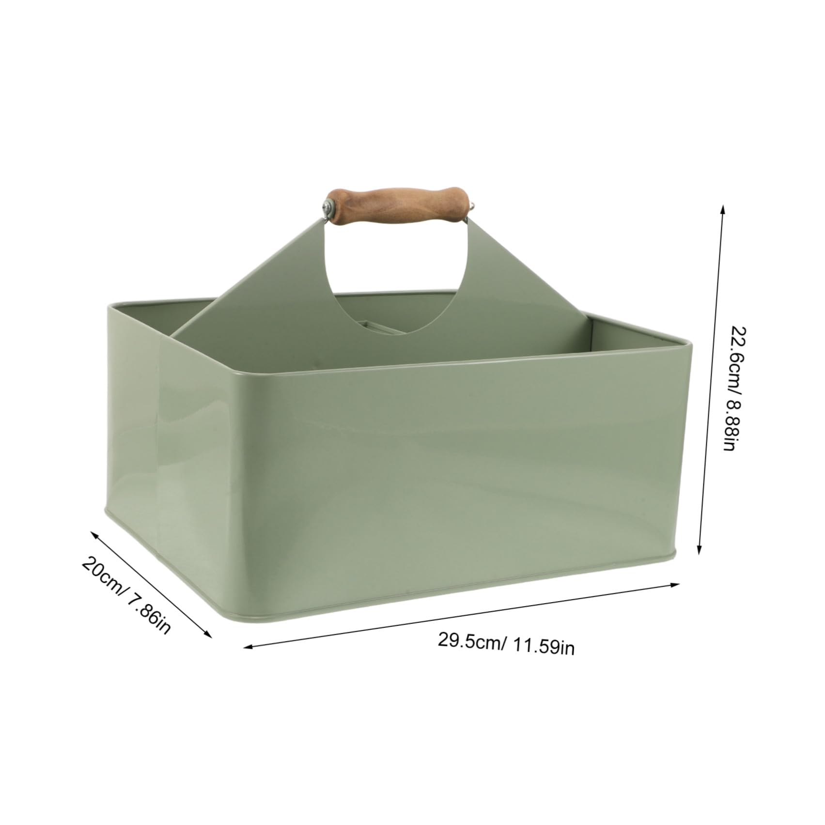 Toyvian Boîte de Rangement Surface Lisse pour Semences de Jardin en Fer Vert Résistante à Déformation avec 4 Compartiments et Poignée Facile à Nettoyer, Résistante la Déformation, pour
