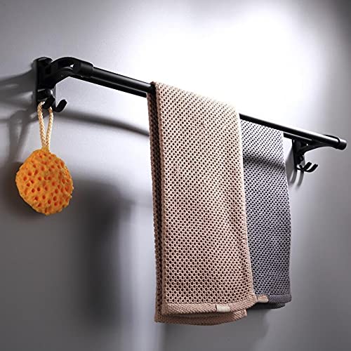 Porte-serviettes en aluminium double barre pour remédier au manque de rangement