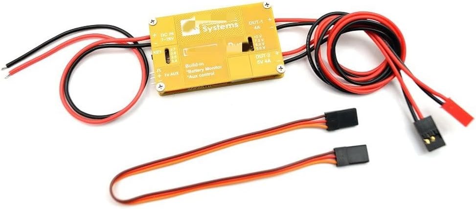 RC Helicopter Aircraft Parts for Matek System for UBEC Duo 4A 5V~12V & 4A 5V for RC Quadcopter RC Airplane RC Multicopter for UBEC Power Model Replaceable Accessories (Size : 5 Pieces)