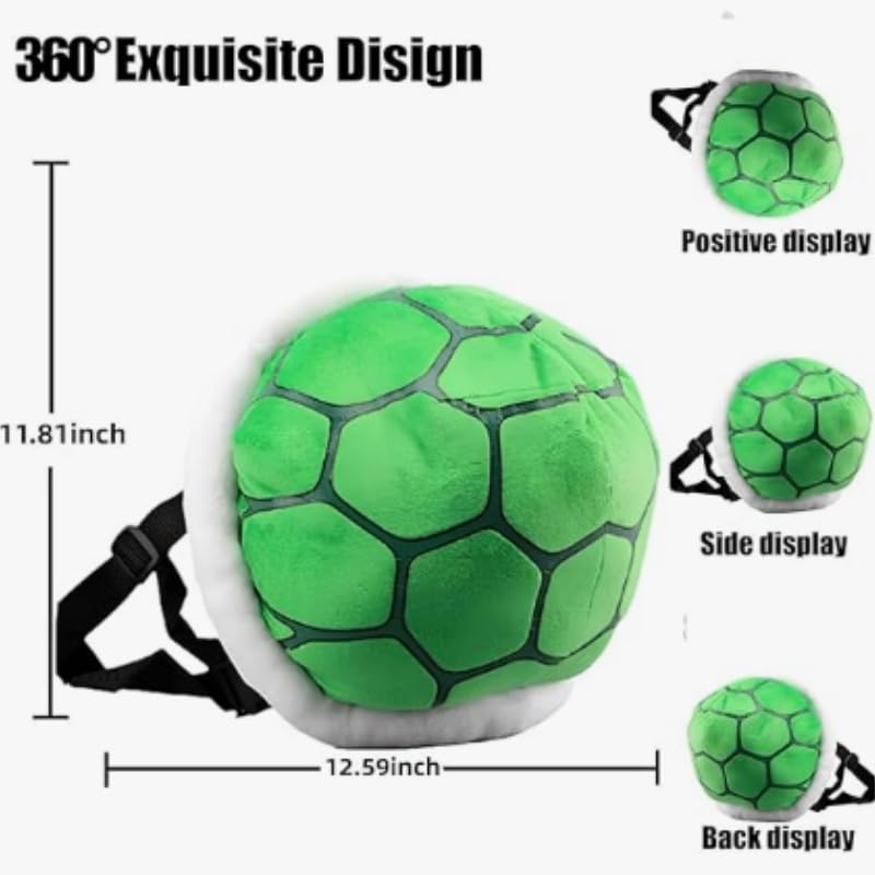 Turtle Backpack Turtle Shell Backpack Cosplay Clothing Accessories Props Soft Plush Cartoon Toy 11.4 inches2