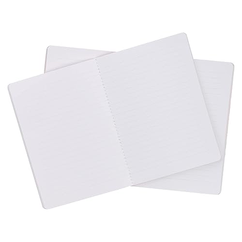 Miniatura 3 de Heartfelt Juego de 2 cuadernos delgados de tapa blanda inspirador para mujer, acuarela floral que nunca te rindas nunca amapolas coralinas, páginas