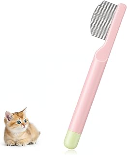 Tear Stain Comb for Small Dogs – Stainless Steel Eye Comb with Round-Tip Teeth, Gentle Eye Booger & Crust Remover, Face & Paw Grooming Brush for Yorkie, Shih Tzu, Maltese, Pomeranian