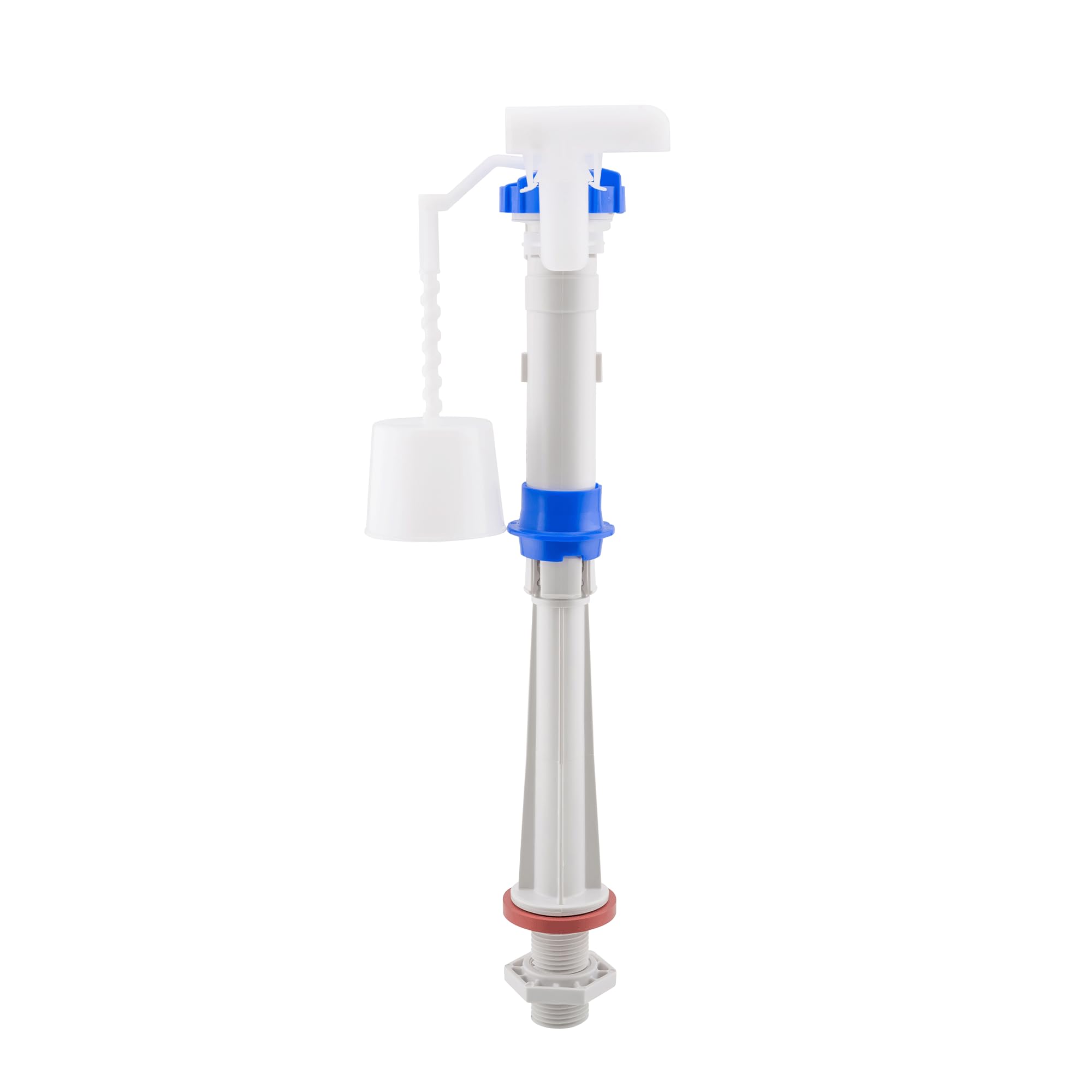 Fluidmaster Torbeck Bottom Entry Fill Valve 722U-068-P25, Adjustable Height 273mm–326mm, Quiet Fill Toilet Cistern Valve, ½” BSP Inlet, High Pressure Water Regulation System